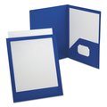 Oxford Portfolio, Polypropylene, Blue/Clear, Width: 4-1/2" 57441